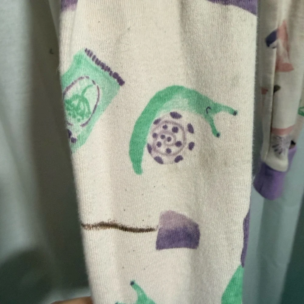 Burt’s Bees Gardening Print Pajama Set - Lavender Trim